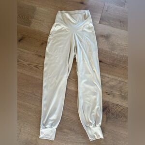 AERIE Cream/Khaki High-Waist Lounge Joggers